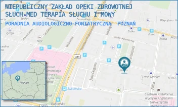 PORADNIA AUDIOLOGICZNO-FONIATRYCZNA - SŁUCH-INFO MICHAŁ TOMCZAK - SZAMARZEWSKIEGO 44A/4A,  POZNAŃ