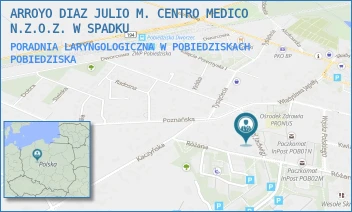PORADNIA LARYNGOLOGICZNA W POBIEDZISKACH - ARROYO DIAZ JULIO M. CENTRO MEDICO N.Z.O.Z. W SPADKU - KRÓLOWEJ JADWIGI 9,  POBIEDZISKA