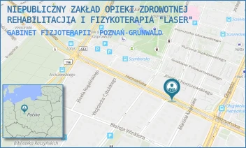 GABINET FIZJOTERAPII - NIEPUBLICZNY ZAKŁAD OPIEKI ZDROWOTNEJ REHABILITACJIA I FIZYKOTERAPIA "LASER" - HETMAŃSKA 39,  POZNAŃ-GRUNWALD