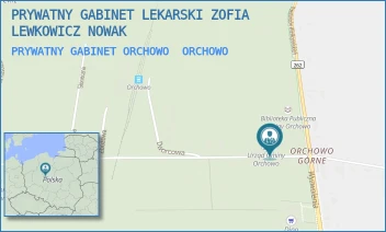 PRYWATNY GABINET ORCHOWO - PRYWATNY GABINET LEKARSKI ZOFIA LEWKOWICZ NOWAK - KOSCIUSZKI 4,  ORCHOWO