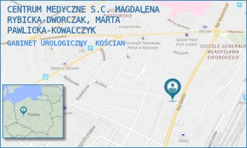 GABINET UROLOGICZNY - CENTRUM MEDYCZNE S.C. MAGDALENA RYBICKA-DWORCZAK, MARTA PAWLICKA-KOWALCZYK - NACŁAWSKA 15,  KOŚCIAN