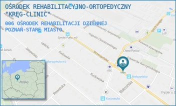 006 OŚRODEK REHABILITACJI DZIENNEJ - OŚRODEK REHABILITACYJNO-ORTOPEDYCZNY "KRĘG-CLINIC" - STRZESZYŃSKA 192,  POZNAŃ-STARE MIASTO