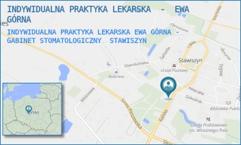 INDYWIDUALNA PRAKTYKA LEKARSKA EWA GÓRNA - GABINET STOMATOLOGICZNY - INDYWIDUALNA PRAKTYKA LEKARSKA  -  EWA GÓRNA - KALISKA 14,  STAWISZYN