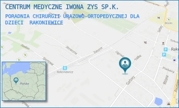 PORADNIA CHIRURGII URAZOWO-ORTOPEDYCZNEJ DLA DZIECI - CENTRUM MEDYCZNE IWONA ZYS SP.K. - OGRODOWA 11A/-,  RAKONIEWICE