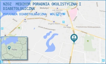 PORADNIA DIABETOLOGICZNA - NZOZ  MEDIKOR PORADNIA OKULISTYCZNA I DIABETOLOGICZNA - GAJEWSKICH 1C/2,  WOLSZTYN