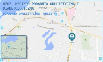 PORADNIA OKULISTYCZNA - NZOZ  MEDIKOR PORADNIA OKULISTYCZNA I DIABETOLOGICZNA - GAJEWSKICH 1C/2,  WOLSZTYN