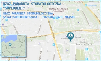 NZOZ PORADNIA STOMATOLOGICZNA "SUPERDENT" - GABINETY STOMATOLOGICZNE SUPERDENT GRAŻYNA WŁÓDARCZAK - CHROBREGO 118,  POZNAŃ-STARE MIASTO