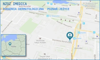PORADNIA DERMATOLOGICZNA - NZOZ IMEDICA - KOŚCIELNA 33/U6,  POZNAŃ-JEŻYCE