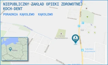 PORADNIA KĄKOLEWO - NIEPUBLICZNY ZAKŁAD OPIEKI ZDROWOTNEJ KOCH-DENT - KRZYWIŃSKA 7,  KĄKOLEWO