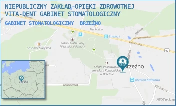 GABINET STOMATOLOGICZNY - NIEPUBLICZNY ZAKŁAD OPIEKI ZDROWOTNEJ VITA-DENT GABINET STOMATOLOGICZNY - KWIATOWA 20A,  BRZEŹNO