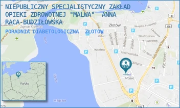 PORADNIA DIABETOLOGICZNA - NIEPUBLICZNY SPECJALISTYCZNY ZAKŁAD OPIEKI ZDROWOTNEJ "MALWA"  ANNA RACA-BUDZIŁOWSKA - SPCHRZOWA 42,  ZŁOTÓW