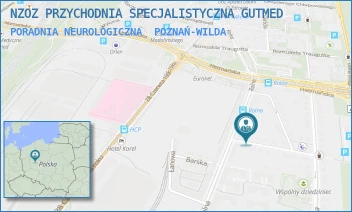 PORADNIA NEUROLOGICZNA - NZOZ PRZYCHODNIA SPECJALISTYCZNA GUTMED - CZWARTAKÓW 17,  POZNAŃ-WILDA