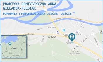 PORADNIA STOMATOLOGICZNA UJŚCIE - PRAKTYKA DENTYSTYCZNA ANNA WIELĄDEK-PLESIAK - PLAC WIOSNY LUDÓW 6,  UJŚCIE