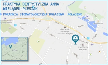 PORADNIA STOMATOLOGICZNA POŁAJEWO - PRAKTYKA DENTYSTYCZNA ANNA WIELĄDEK-PLESIAK - OBORNICKA 4,  POŁAJEWO
