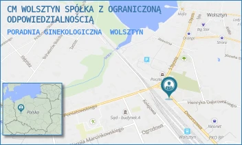 PORADNIA GINEKOLOGICZNA - CM WOLSZTYN SPÓŁKA Z OGRANICZONĄ ODPOWIEDZIALNOŚCIĄ - DWORCOWA 3/-,  WOLSZTYN