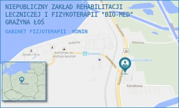 GABINET FIZJOTERAPII - NIEPUBLICZNY ZAKŁAD REHABILITACJI LECZNICZEJ I FIZYKOTERAPII "BIO-MED" GRAŻYNA ŁOŚ - PRZEMYSŁOWA 160A,  KONIN