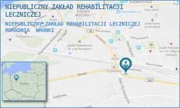 NIEPUBLICZNY ZAKŁAD REHABILITACJI LECZNICZEJ PORADNIA - NIEPUBLICZNY ZAKŁAD REHABILITACJI LECZNICZEJ - POLNA 3A,  WRONKI