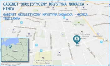 GABINET OKULISTYCZNY KRYSTYNA NOWACKA - HINCA - GABINET OKULISTYCZNY KRYSTYNA NOWACKA - HINCA - STASZICA 12,  TRZCIANKA