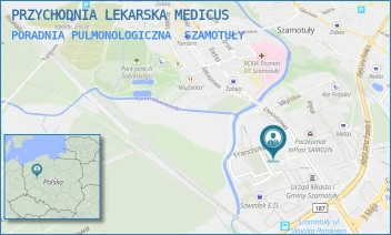 PORADNIA PULMONOLOGICZNA - PRZYCHODNIA LEKARSKA MEDICUS - DWORCOWA 16A,  SZAMOTUŁY