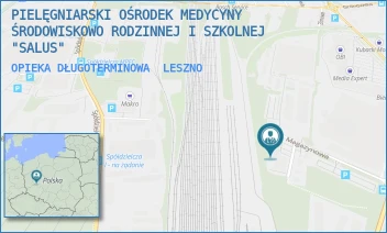 OPIEKA DŁUGOTERMINOWA - PIELĘGNIARSKI OŚRODEK MEDYCYNY ŚRODOWISKOWO RODZINNEJ I SZKOLNEJ "SALUS" - MAGAZYNOWA 4,  LESZNO