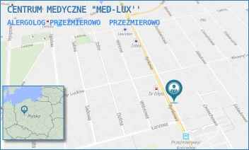 ALERGOLOG PRZEŹMIEROWO - "MED-LUX" SPÓŁKA Z OGRANICZONĄ ODPOWIEDZIALNOŚCIĄ - RYNKOWA 63,  PRZEŹMIEROWO