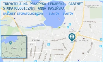 GABINET STOMATOLOGICZNY - ZŁOTÓW - INDYWIDUALNA PRAKTYKA LEKARSKA. GABINET STOMATOLOGICZNY. ANNA KASIŃSKA - MICKIEWICZA 27,  ZŁOTÓW