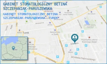 GABINET STOMATOLOGICZNY BETINA SZCZEPANIAK-PARUSZEWSKA - GABINET STOMATOLOGICZNY BETINA SZCZEPANIAK-PARUSZEWSKA - 650-LECIA 12,  TUREK