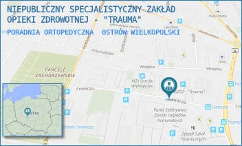 PORADNIA ORTOPEDYCZNA - NIEPUBLICZNY SPECJALISTYCZNY ZAKŁAD OPIEKI ZDROWOTNEJ - "TRAUMA" - LOTNICZA 24,  OSTRÓW WIELKOPOLSKI