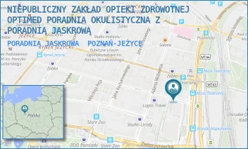 PORADNIA JASKROWA - NIEPUBLICZNY ZAKŁAD OPIEKI ZDROWOTNEJ OPTIMED PORADNIA OKULISTYCZNA Z PORADNIĄ JASKROWĄ - SŁOWACKIEGO 8,  POZNAŃ-JEŻYCE