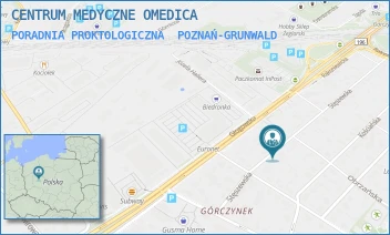 PORADNIA PROKTOLOGICZNA - CENTRUM MEDYCZNE OMEDICA - STĘSZEWSKA 41/4,  POZNAŃ-GRUNWALD
