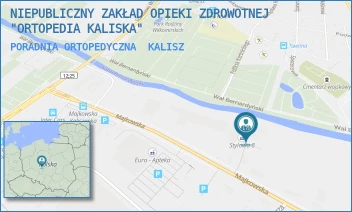 PORADNIA ORTOPEDYCZNA - NIEPUBLICZNY ZAKŁAD OPIEKI ZDROWOTNEJ "ORTOPEDIA KALISKA" - MAJKOWSKA 13A,  KALISZ