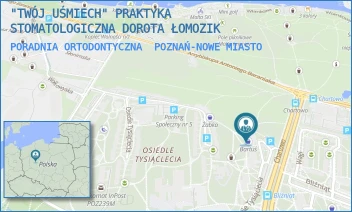 PORADNIA ORTODONTYCZNA - "TWÓJ UŚMIECH" PRAKTYKA STOMATOLOGICZNA DOROTA ŁOMOZIK - OS.TYSIĄCLECIA 72,  POZNAŃ-NOWE MIASTO