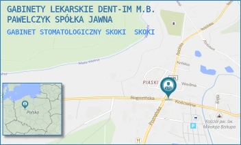 GABINET STOMATOLOGICZNY SKOKI - GABINETY LEKARSKIE DENT-IM M.B. PAWELCZYK SPÓŁKA JAWNA - ROŚCIŃSKA 2,  SKOKI