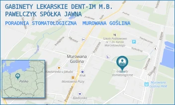 PORADNIA STOMATOLOGICZNA - GABINETY LEKARSKIE DENT-IM M.B. PAWELCZYK SPÓŁKA JAWNA - DWORCOWA 10,  MUROWANA GOŚLINA