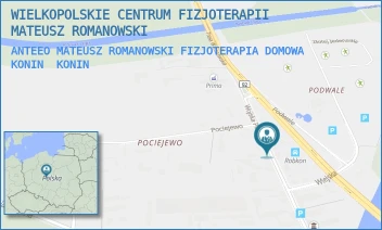 ANTEEO MATEUSZ ROMANOWSKI FIZJOTERAPIA DOMOWA KONIN - WIELKOPOLSKIE CENTRUM FIZJOTERAPII MATEUSZ ROMANOWSKI - WOJSKA POLSKIEGO 16,  KONIN
