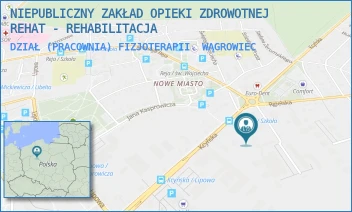 DZIAŁ (PRACOWNIA) FIZJOTERAPII - NIEPUBLICZNY ZAKŁAD OPIEKI ZDROWOTNEJ REHAT - REHABILITACJA - KCYŃSKA 48,  WĄGROWIEC