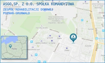 ZESPÓŁ REHABILITACJI DOMOWEJ - ASGO SP. Z O.O. SPÓŁKA KOMANDYTOWA - MARCELIŃSKA 92-94,  POZNAŃ-GRUNWALD