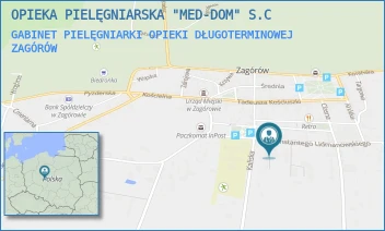 GABINET PIELĘGNIARKI OPIEKI DŁUGOTERMINOWEJ - OPIEKA PIELĘGNIARSKA "MED-DOM" S.C - LIDMANOWSKIEGO 4,  ZAGÓRÓW