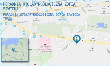 PORADNIA OTOLARYNGOLOGICZNA ZOFIA SAWICKA - PORADNIA OTOLARYNGOLOGICZNA ZOFIA SAWICKA - ŁĄKOWA 4A/303,  TUREK
