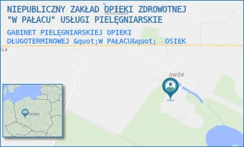GABINET PIELĘGNIARSKIEJ OPIEKI DŁUGOTERMINOWEJ "W PAŁACU" - NIEPUBLICZNY ZAKŁAD OPIEKI ZDROWOTNEJ "W PAŁACU" USŁUGI PIELĘGNIARSKIE - 54,  OSIEK