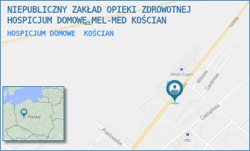 HOSPICJUM DOMOWE - NIEPUBLICZNY ZAKŁAD OPIEKI ZDROWOTNEJ HOSPICJUM DOMOWE MEL-MED KOŚCIAN - POZNAŃSKA 122,  KOŚCIAN