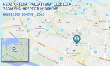 HOSPICJUM DOMOWE - NZOZ OPIEKA PALIATYWNA ELŻBIETA ZAGALSKA HOSPICJUM DOMOWE - PCK 8/136A,  KOŁO