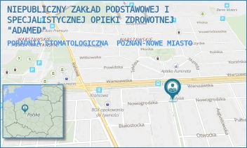 PORADNIA STOMATOLOGICZNA - NIEPUBLICZNY ZAKŁAD PODSTAWOWEJ I SPECJALISTYCZNEJ OPIEKI ZDROWOTNEJ "ADAMED" - ŁOMŻYŃSKA 3,  POZNAŃ-NOWE MIASTO