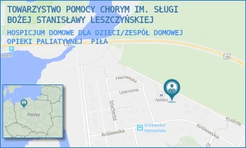 HOSPICJUM DOMOWE DLA DZIECI/ZESPÓŁ DOMOWEJ OPIEKI PALIATYWNEJ - TOWARZYSTWO POMOCY CHORYM IM. SŁUGI BOŻEJ STANISŁAWY LESZCZYŃSKIEJ - KRÓLEWSKA 8,  PIŁA