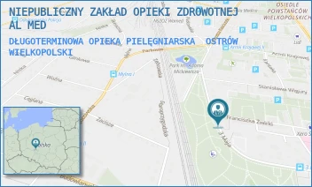 DŁUGOTERMINOWA OPIEKA PIELĘGNIARSKA - NIEPUBLICZNY ZAKŁAD OPIEKI ZDROWOTNEJ AL MED - ŻWIRKI 2A,  OSTRÓW WIELKOPOLSKI