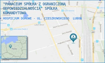 HOSPICJUM DOMOWE - UL. CIESZKOWSKIEGO - "PANACEUM SPÓŁKA Z OGRANICZONĄ ODPOWIEDZIALNOŚCIĄ" SPÓŁKA KOMANDYTOWA - CIESZKOWSKIEGO 2/1B,  LUBOŃ