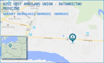GABINET NEUROLOGII OBORNIKI - NZOZ OBST AMBULANS UNION - RATOWNICTWO MEDYCZNE - ŁUKOWSKA 12,  OBORNIKI