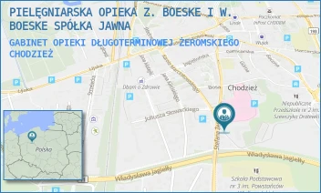 GABINET OPIEKI DŁUGOTERMINOWEJ ŻEROMSKIEGO - PIELĘGNIARSKA OPIEKA Z. BOESKE I W. BOESKE SPÓŁKA JAWNA - ŻEROMSKIEGO 35U/8,  CHODZIEŻ