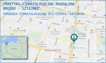 PORADNIA STOMATOLOGICZNA DLA DZIECI - PRAKTYKA STOMATOLOGICZNA MAGDALENA BROŻEK - SZTAJNKE - 3 MAJA 26/427,  SZCZECIN