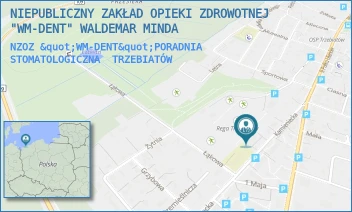 NZOZ "WM-DENT"PORADNIA STOMATOLOGICZNA - NIEPUBLICZNY ZAKŁAD OPIEKI ZDROWOTNEJ "WM-DENT" WALDEMAR MINDA - KAMIENIECKA 14/A,  TRZEBIATÓW